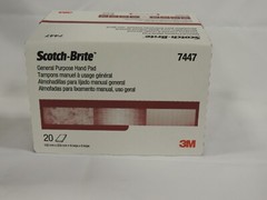 3M 7447 Scotch-Brite General Purpose Hand Pad 6″ x 9″ – 20 Pads, Free Shipping