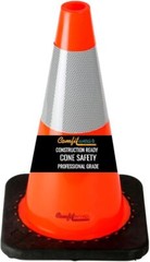 18″ Orange Traffic Cones 6″ 3M Reflective Collars Construction Safety Playground