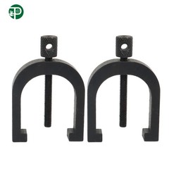 Precision 1-5/8″ × 1-1/4″ × 1-1/4″ V Blocks and Clamp Set Steel Gauge Machinist