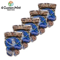 3.5g Food Grade Foil Mylar Bags 100pcs Smell Proof Zip Seal Pouches For Candy
