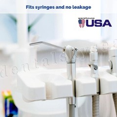 Dental Autoclavable Air Water Spray 3-Way Syringe Stainless Steel Nozzles Tips