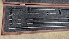 Starrett No. 124MDZ solid-rod inside micrometer set – 50mm to 800mm range USA
