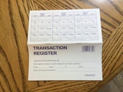 3 [ THREE ] “Easy To Read Register” for Personal Checkbook; 2025 – 2026 – 2027