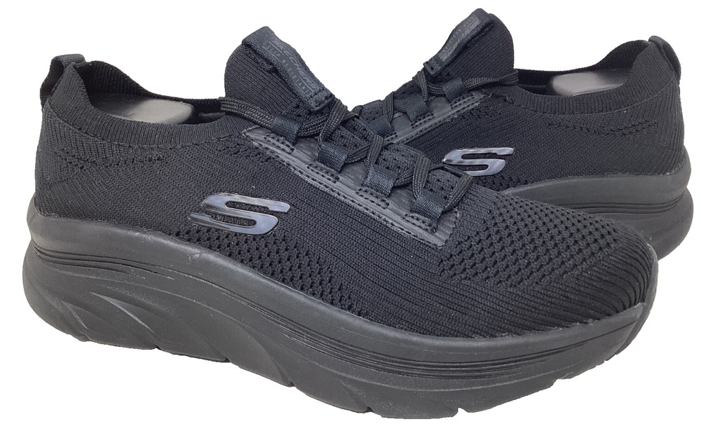 Skechers Women’s Work RF D’Lux Walker Ozema Lace Up Shoes Blk Wide Size:7.5 191H