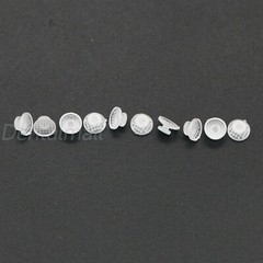 10 Pcs/Pack Dental Orthodontic Ceramic Clear Lingual Button Bondable Round Base