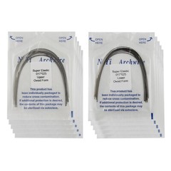 100pcs Dental Orthodontic Arch Wires Niti Rectangular Round Arcos de Ortodoncia