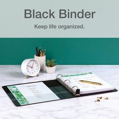 10301 Easy-Open ClearVue Locking Slant-D Binder, 1-Inch Cap, 11 x 8 1/2, Black