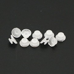 10 Pcs/Pack Dental Orthodontic Ceramic Clear Lingual Button Bondable Round Base