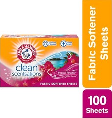 ARM & HAMMER Fabric Softener Sheets, Tropical Paradise, 1 Count (Pack of 100)