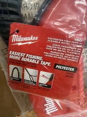 Milwaukee 48-22-4195 100-Foot Polyester Fish Tape w/ Flexible Metal Leader