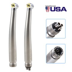 ASkeadnt Dental E-generator Shadowless Ring LED High Speed Handpiece 2/4Hole USA