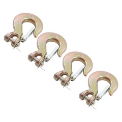 4 Pack 5/16″ G70 Chain Hook Clevis Slip Hook with Safety Latch 14000Lbs Capacity