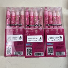 SMENS Pink Cherry Cola Scented Glitter Gel Ink Pen 4 Pack Brand New Lot of 3