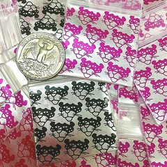 BaggiesSince1987 – 1515 ZIP SEAL DESIGN BAGS METALLIC GIRLY DESIGN, 👀Details🔽