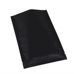 500pcs Flat Black Foil Open Top Mylar Bags Pouches Variety Sizes A616