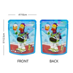 3.5g Mixed Resealable Zip Seal Mylar Bags Smell Proof Food Candy Bags 100pcs