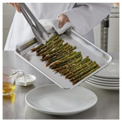 12 Choice 9-1/2” X 13” Quarter Size Sheet Pan 19 Gauge Aluminum Bun Baking Tray
