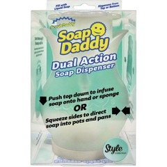 ScrubDaddy Refillable DishWashingSoapDispenserDual Action Pump BPA Free 13.25 oz