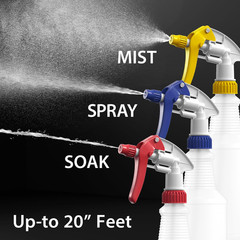 Leakproof 5-Pack Heavy-Duty Chemical Resistant Nozzle Spray Heads Industrial and