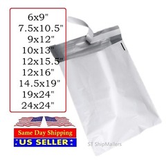 Poly Mailers 6×9 7.5×10.5 9×12 10×13 12×15.5 12×16 14.5×19 19×24 -ST ShipMailers