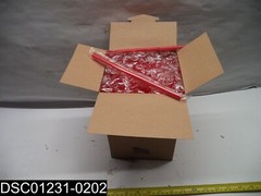 QTY=1 Box of 5000 (25 BXS of 200) SSW8 Red 8″ Spoon Straws