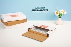 9x6x1.3 inch Shipping Boxes, Easy-Fold Multi-Depth DVD Mailer Box with Fragil…
