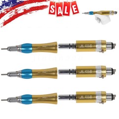 1-4 x NSK Style Dental Straight Nosecone Handpiece / Air Motor 4-Holes Slow Gold