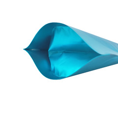 100 Zip Seal Matte Blue Metallized Mylar Foil Stand-Up Food Grade Pouches Bags