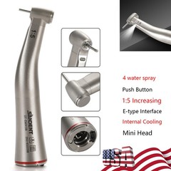 1-5*SANDENT Dental 1:5 High Speed Fiber Optic Contra Angle Increasing Handpiece
