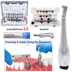 Dental Universal Implant Prosthetic Kit Torque Wrench Screw Drivers Remover 16pc