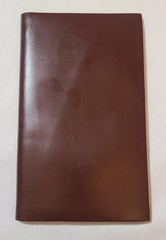 Kam Lung Brown Leather Wallet Passport Organizer Credit Card Holder Hong Kong