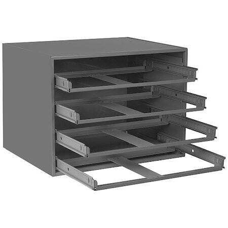 Durham Mfg 303-95 Sliding Drawer Cabinet Frame W/ 4 Drawers, 20 In W X 15 3/4