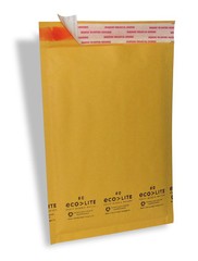 500 #0 6.5X10 ” Ecolite ” X- Wide Kraft Bubble Mailers Padded Envelopes Bags
