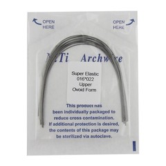 US 100PCS Orthodontic Niti Arch Wire Super Elactic Ovoid Form Round Rectangular