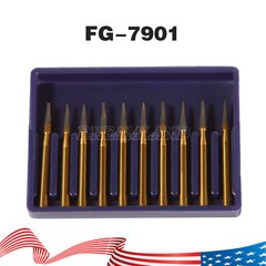 USA Dental Carbide Burs FG Round 19mm/Surgical Burs 25mm 40 Types For High Speed