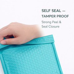 Teal Poly Bubble Mailers Self Seal Padded Shipping Envelopes Bulk 10-500