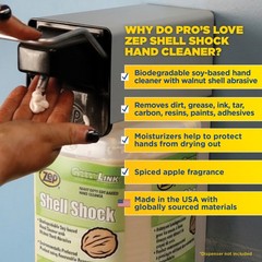 Zep Shell Shock Industrial Hand Cleaner – 1 Gal (Case of 4) – 318524