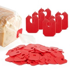 MT Products Red Disposable Plastic Clip and Bread Bag Clips – Pack of 500