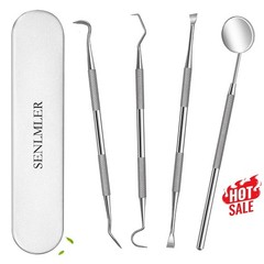 4 Pcs Dental Tools, Professional Remover Teeth Cleaning Tool Kit, Tooth Cleaner