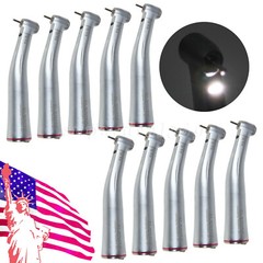 1-10 NSK Style Dental 1:5 Increasing LED Fiber Optic Contra Angle Handpiece YBB