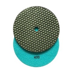 6″ Dry Stone Polishing Set (7pc) #50 100 200 400 800 1500 3000 w Rubber Backer