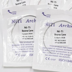Dental Ortho Archwires Reverse Curve Niti Round Wires With Constant Elasticit