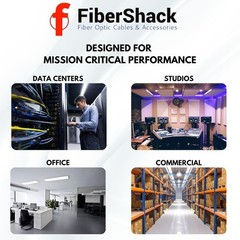 FiberShack 1.25mm LC Fiber Optic Cleaner Pen 800+ Cleans with Case & Dust Caps