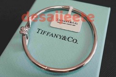 New.Tliffany&Co.Knot Bangle 18K-White Gold Diamond