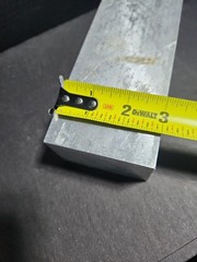 ALUMINUM SQUARE/ BLOCK / BAR, ( 9 1/4″ x 3″ x 2″ ) 5.5 Pounds