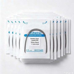 10pcs/pack Dental Orthodontic Form Arch wire Stainless Steel S.S Round Natural