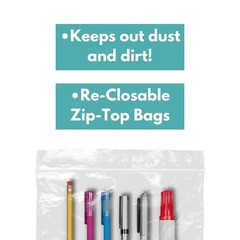 4000 Pcs 4″ x 7″ Zipper Bags Clear 2 Mil Reclosable Self Seal Packaging Polybag