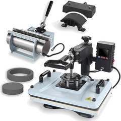 12×15 Inch, 360° Swing Away 5 in 1 Heat Transfer Machine, Multifunctional Hea…