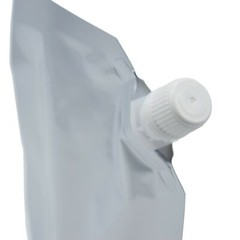 50 Silver Stand Up Beverage Drink Pouches w/ Corner Spout + Funnel Various Sizes