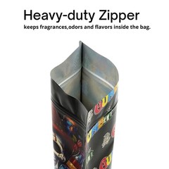 28g Mylar Zipper Bags | 5 Designs Mixed Horror Cartoon Packaging Bags for Gummy
